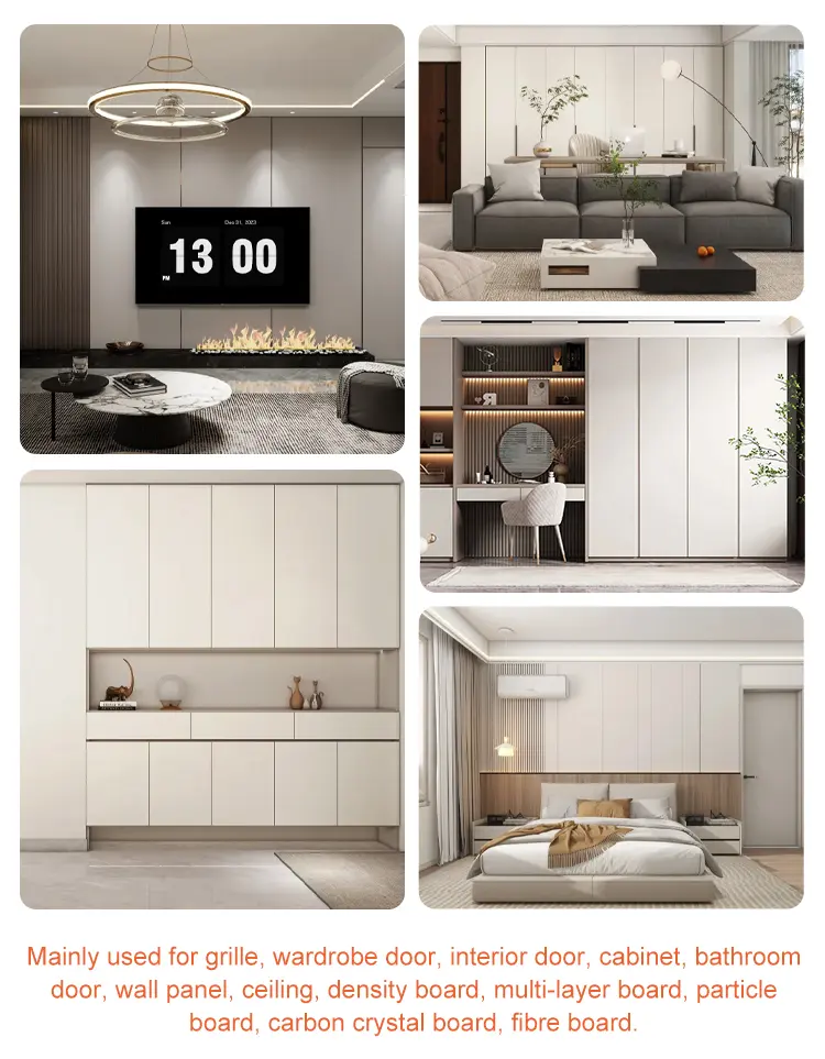 Satin Matte Pet Film Furniture Laminate Multiple Colors