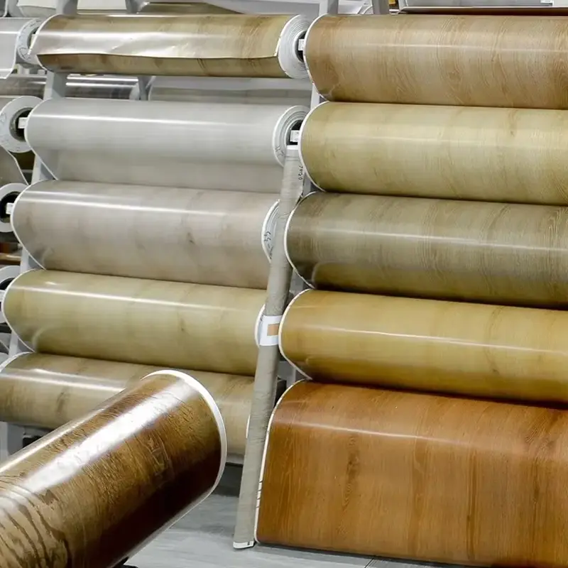 Phim trang trí màu PVC để chiếu trên sàn WPC